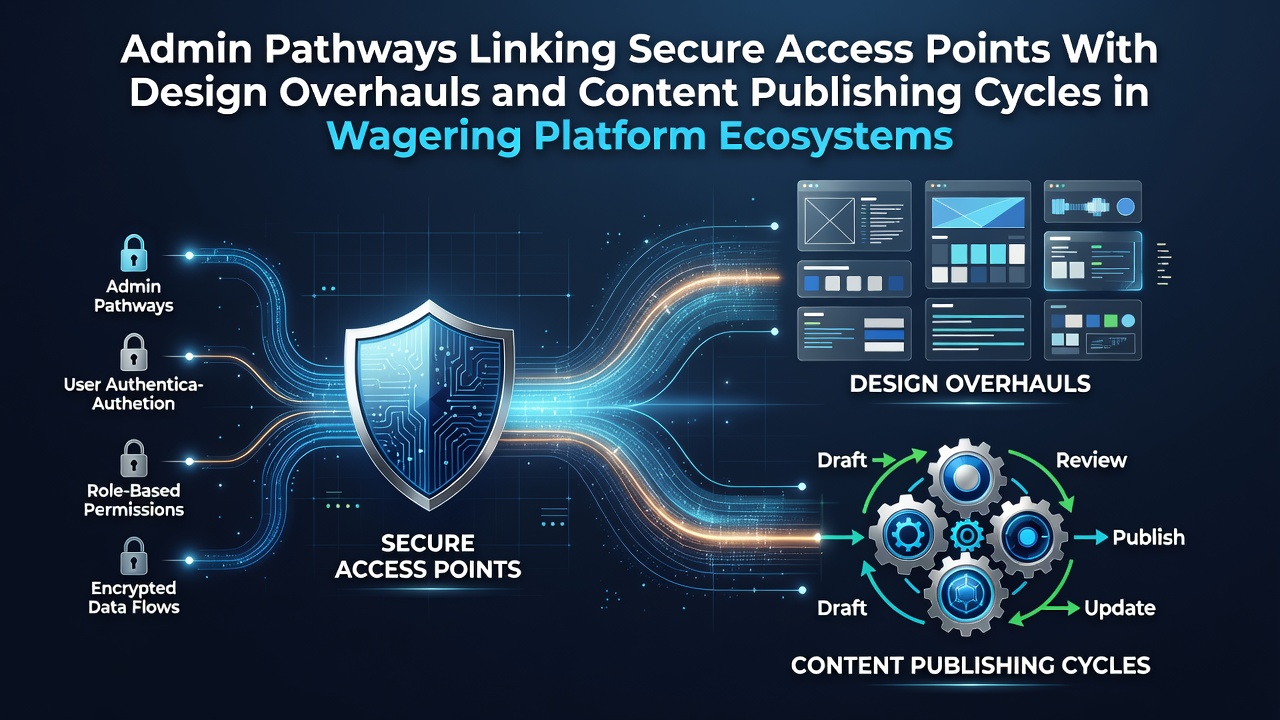 Secure admin login interface showing protected pathways and access controls for wagering platform management systems