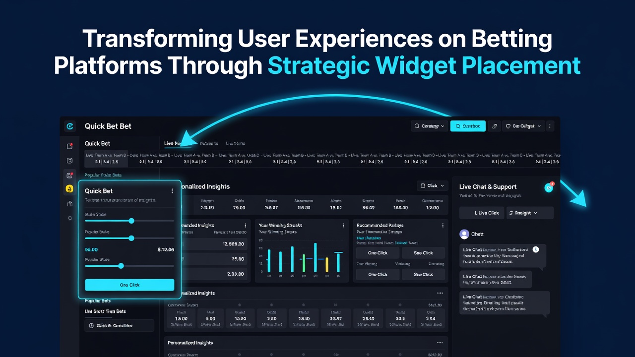 Mobile screen capture illustrating widget clusters for promotions and account tools on a betting interface