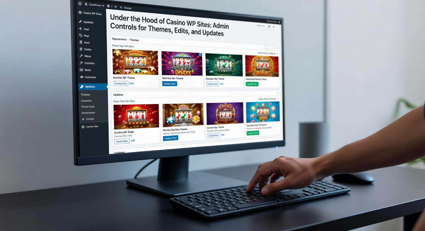 Close-up of WordPress post editor interface with Gutenberg blocks customized for casino promotions and game descriptions