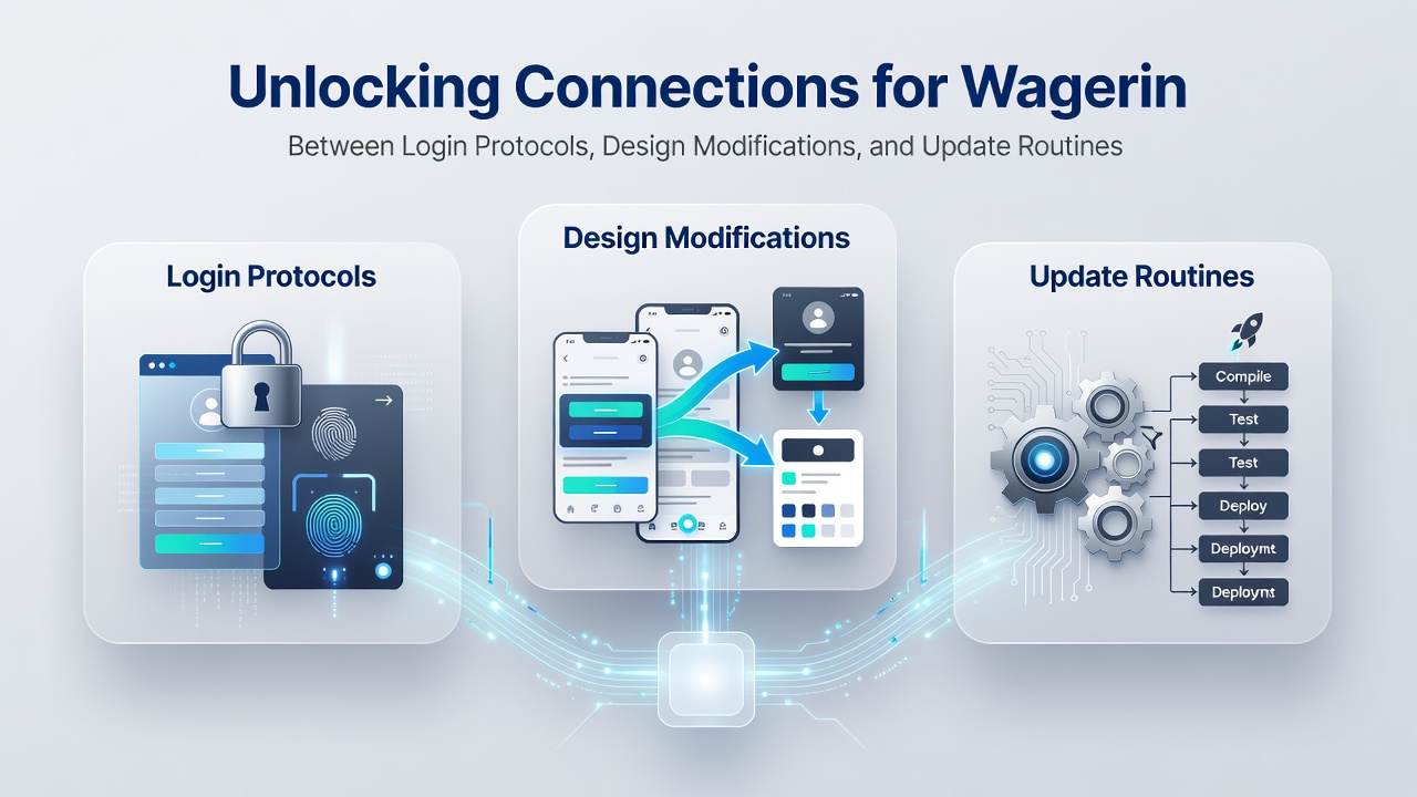 Platform update process linking login security with design elements